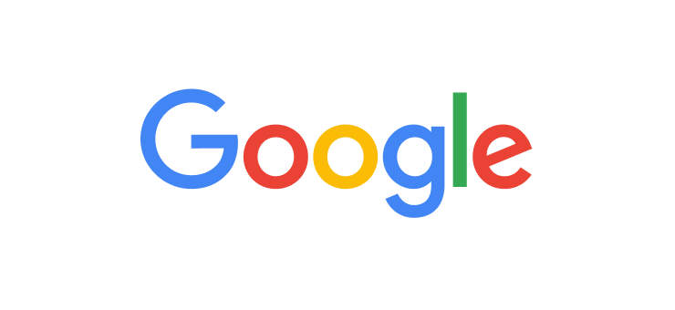 Google logo featuring its signature multicolored letters in blue, red, yellow, and green on a white background.