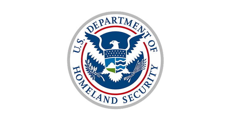 Official seal of the U.S. Department of Homeland Security featuring an eagle with a shield and surrounding text.