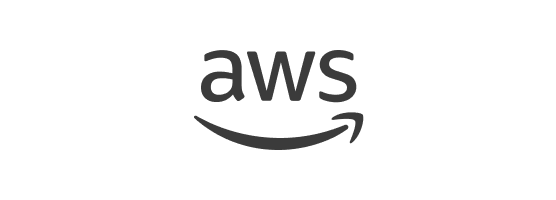 Amazon Web Services (AWS) logo featuring lowercase "aws" text with a curved smile-shaped arrow beneath it.